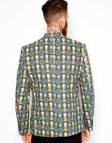 Thumbnail for your product : ASOS Slim Fit Blazer In Print