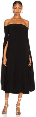 Norma Kamali Tulip Sleeve Off The Shoulder Dress