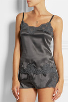 Thumbnail for your product : Dolce & Gabbana Lace-trimmed stretch-silk satin camisole