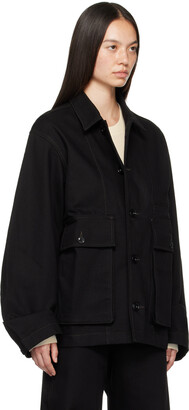 Lemaire Black Boxy Denim Jacket - ShopStyle