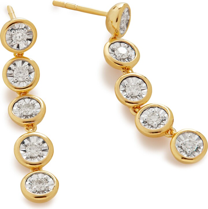 Monica Vinader Diamond Essentials Cocktail Drop Earrings