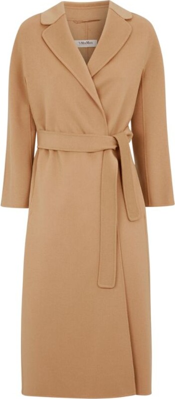 Beige Wool Wrap Coat | Shop the world's largest collection of fashion |  ShopStyle