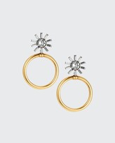 Thumbnail for your product : Elizabeth Cole Fayth Crystal Hoop Drop Earrings