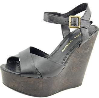 Chinese Laundry Join Me Open Toe Leather Wedge Sandal.