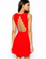 Thumbnail for your product : TFNC Skater Dress With Open Scallop Back