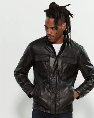 Michael Kors Black Faux Leather Jacket