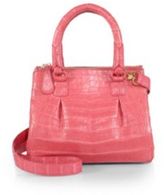 Thumbnail for your product : Nancy Gonzalez Crocodile Mini Plissé Crossbody Bag