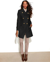 Thumbnail for your product : DKNY Double-Breasted Wool-Blend Cutaway-Hem Coat