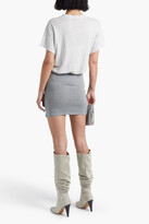 Thumbnail for your product : IRO Ruched mélange stretch-jersey mini skirt