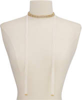 Thumbnail for your product : Kate Spade Gold-Tone Crystal Cluster Ribbon Choker Necklace