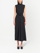Thumbnail for your product : Prada Mock-Neck Belted Dress