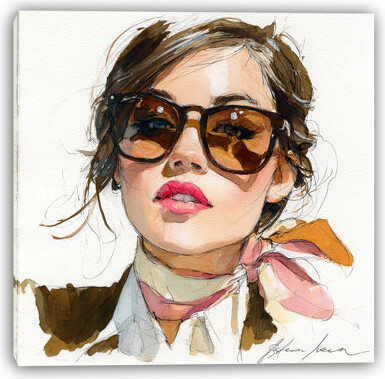 Mercer41 Glance Wrapped Canvas Wall Art