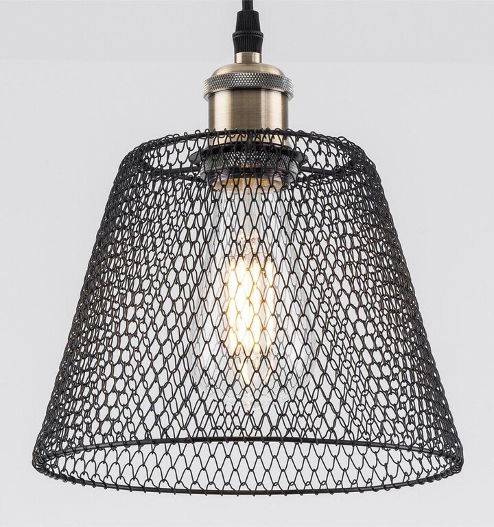 Harper Living Compact Easy Fit Vintage Metal Lampshade Ceiling fitting