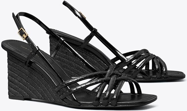 Multi-Strap Espadrille Wedge Sandal