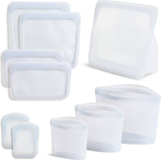 Stasher stasherStarterKitReusableFoodStorageBags-Clear-10pk
