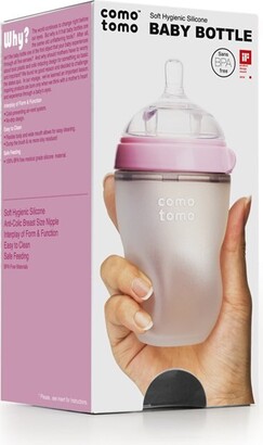 Comotomo Natural Flow Baby Bottle Colic Prevention Pink 250ml 1PK