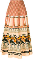 Temperley London - Foxglove printed midi skirt
