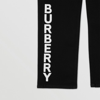 Burberry Childrens Logo Print Japanese Denim Jeans