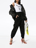 Thumbnail for your product : Miu Miu crystal-embellished track pants