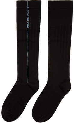 Prada Black Long Line Socks