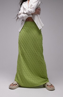 Topshop Women's Green Skirts | ShopStyle