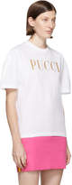 Thumbnail for your product : Emilio Pucci White Glitter Logo T-Shirt