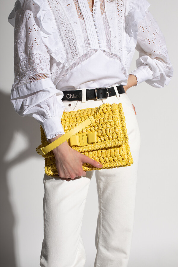 Salvatore Ferragamo Yellow Handbags | Shop the world's largest 