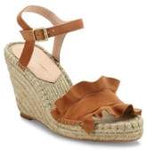 Thumbnail for your product : Loeffler Randall Gabby Ruffle Suede Espadrille Wedge Sandals