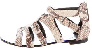 Giuseppe Zanotti Embossed Leather Sandals