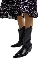 Thumbnail for your product : The Kooples Women's Pointed Toe Western Glossy Leather Ankle Boots