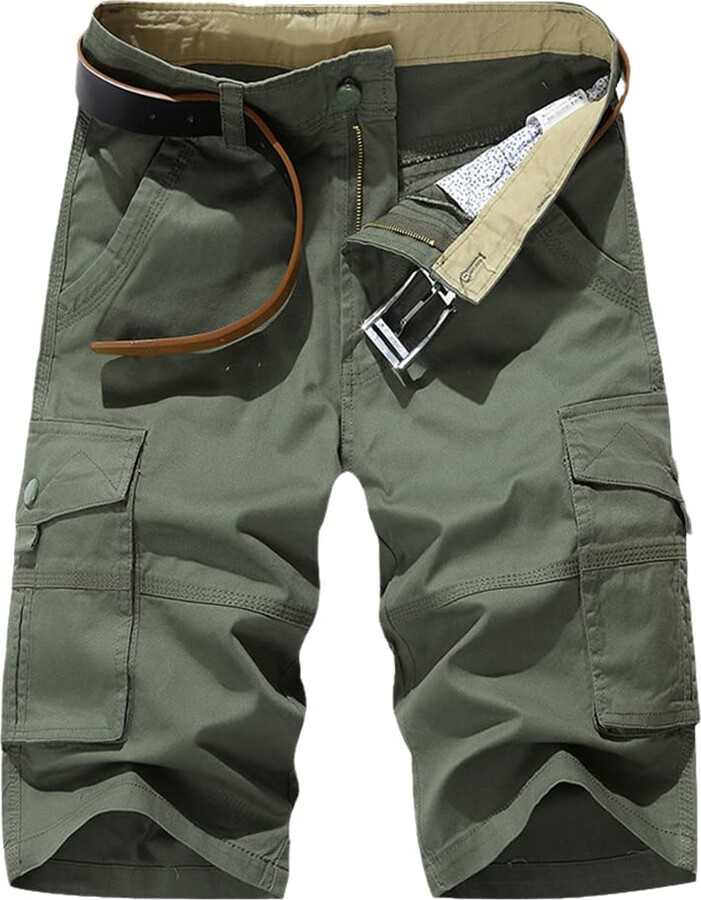 JUZHIJIA Summer Mens Cotton Cargo Shorts Men Military Shorts Outdoor Joggers Tactical Breeches