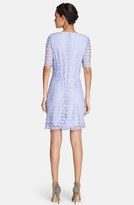 Thumbnail for your product : Tahari Sheer Sleeve Lace Shift Dress (Regular & Petite)