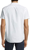 Thumbnail for your product : Theory Zack S Shift Grid Short-Sleeve Sport Shirt, White