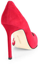 Thumbnail for your product : Manolo Blahnik Stresty Suede Point-Toe Pumps