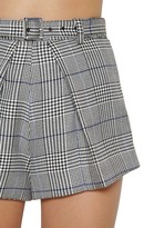 Thumbnail for your product : Self-Portrait Houndstooth Viscose Blend Shorts
