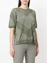 Thumbnail for your product : Golden Goose lurex perforated top