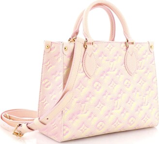 Louis Vuitton OnTheGo Tote PM Pink Monogram Empreinte Leather