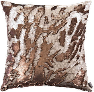 Aviva Stanoff Two Tone Mermaid Sequin Cushion - Bronze - 50x50cm