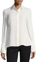 Thumbnail for your product : Josie Natori Long-Sleeve Silky Soft Button-Front Blouse
