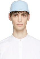 Thumbnail for your product : Larose Blue Pinstriped Seersucker 5-Panel Cap