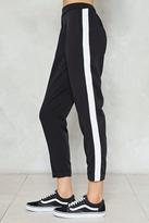 Thumbnail for your product : Nasty Gal Side Effects Striped Pants