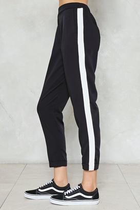 Nasty Gal Side Effects Striped Pants