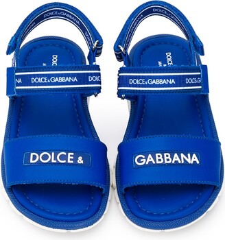 Dolce & Gabbana Children Technical Touch Strap Sandals