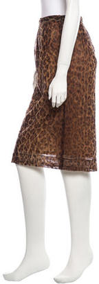 Dolce & Gabbana Cheetah Print Skirt