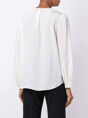 Marc Jacobs embroidered collar blouse