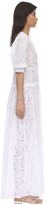 Thumbnail for your product : Ermanno Scervino Long Belted Eyelet Shirt Dress