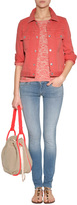 Thumbnail for your product : Marc by Marc Jacobs Flamingo Red Cotton Jean Jacket