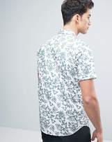 Thumbnail for your product : Brave Soul All Over Flower Print Short Sleeve Shirt