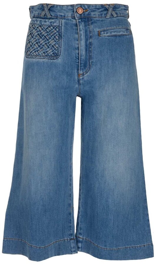 See by Chloe Signature Denim Culottes - ShopStyle Jeans
