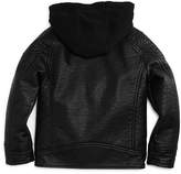 Thumbnail for your product : Urban Republic Boys' Hooded Faux-Leather Jacket - Little Kid, Big Kid